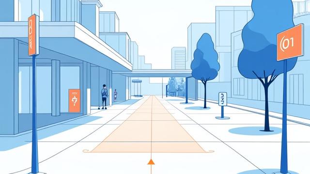 버스 정류장에서 파랑 새길 가는 길 약도